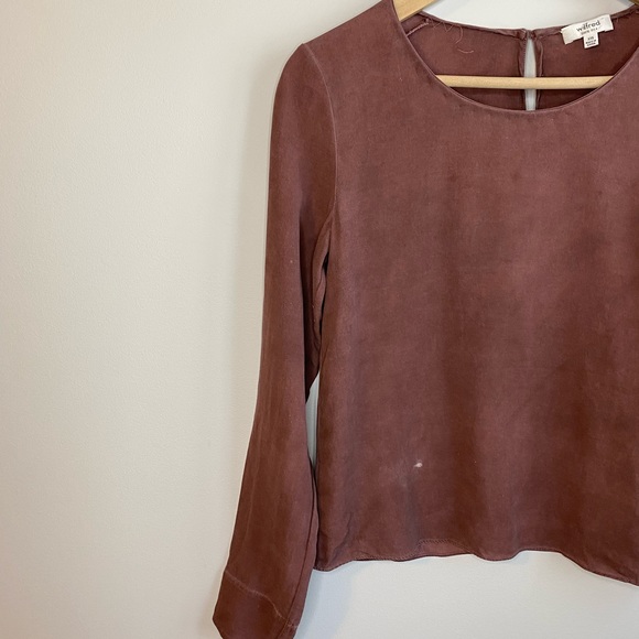 Aritzia | Wilfred Silk L/S Blouse Size XXS - Picture 2 of 12